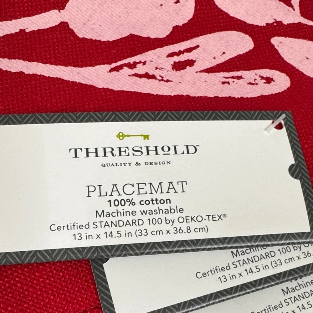 Threshold Valentine’s Day kitchen towels Apron placemats and runner bundle NWT